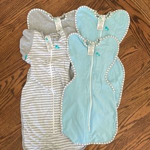 4 swaddleup swaddles 2 size S, 2 size M